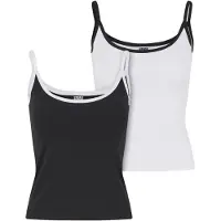 Urban Classics Tanktop "Ladies Contrast Basic Top 2-Pack"