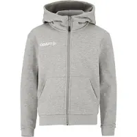 Craft Kinder Kapuzenjacke COMMUNITY 2.0 FZ HOODIE JR 1915321-995000 122-128 - Grey Melange - 122-128