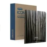 K-C Professional Kimberly-Clark Professional ICON Blende Motiv EBENHOLZMASERUNG, Frontblende mit dunkler Holzstruktur für eine natürliche Atmosphäre im Waschraum, 1 Blende für automatischen Rollenhandtuchspender