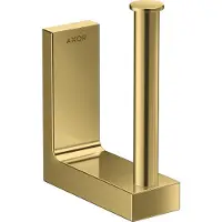 Hansgrohe AXOR UNIVERSAL Rectangular Ersatzpapierrollenhalter, Metall, 42654990, Farbe: Polished Gold Optic