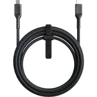 Nomad USB-C / USB-C Ladekabel aus Aramidfasern, Power Delivery 3m - Schwarz