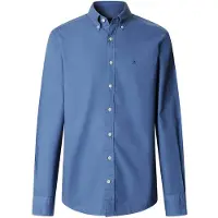 Hackett London für Herren. HM3010539 Oxford fit tailored shirt blau (L), Lässig, Party, Baumwolle, Klassisch, Langarm