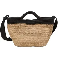Marc O'Polo Schultertasche Umhängetasche Jonni Shopper Nature / Black hellbraun