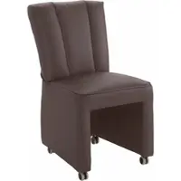 Exxpo - Sofa Fashion Sessel "Costa, Loungesessel, Hochlehnsessel, auf Rollen, Komfortsitzhöhe 53cm", braun (schoko), B:52cm H:95cm T:71cm, Sessel, Sessel, kompakt und bequem, Breite 52 cm