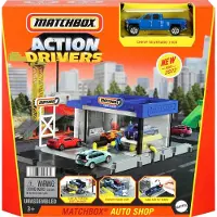 Mattel HDL34 - Matchbox - Action Drivers - Werkstatt Spielset mit Fahrzeugen