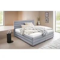LeGer By Lena Gercke Polsterbett "Maylis", grau, B:192cm L:211cm, 100% Polyester, , Betten, Polsterbett, wahlweise mit und ohne Matratze und Lattenrost, auch in 200cm Breite