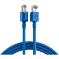 EFB Elektronik EFB DCK1001BL.3 RJ45 Patchkabel S/FTP, Cat.6A, VC LED, 3m, blau DCK1001BL3