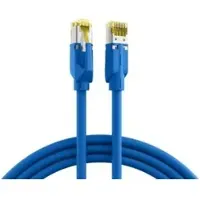 EFB Elektronik IPK-6A-M-HFR-BL-0500 INFRALAN RJ45 Patchkabel S/FTP, Cat.6A, TM31, UC900, 5m, blau IPK6AMHFRBL0500