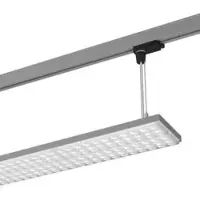 LTS 666648 LUZ Pendelleuchte für Stromschiene 65W 830 9740LM Batwing silber Leistungsklasse 2 / ONETrack + Eutrac Stromschienen LUZ-PT23 110.830.BW