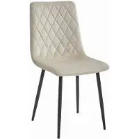 Leobert Stuhl Turin Samt Beige 1 Stück