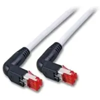 EFB Elektronik K4137GN.2 RJ45 Patchkabel S/FTP, Cat.6A, 2x TM21 90°, UC900, 2m, grün K4137GN2