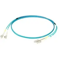 EFB Elektronik O0312FT.45 Duplex Jumper LC-LC 50/125μ, OM3, LSZH, aqua, Flat Twin 3x5mm, 45m O0312FT45