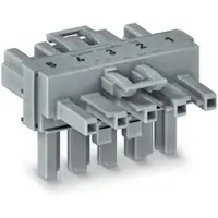 Wago 770-1641 T-Verteiler 5-P. Kod. B 2VK grau