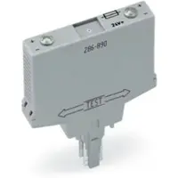 Wago 286-891 Bauteilmodul mit Sicherung,für Feinsicherung 5 x 20 mm,Nennspannung AC/DC 230 V,grau 286891