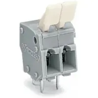Wago 257-405/333-000 Leiterplattenklemme,Fingerdrücker,2,5 mm2,grau 257405333000 - 45 Stück
