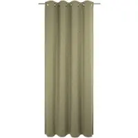 Wirth Vorhang "Trondheim B", gelb (ocker), B:132cm H:355cm, Chenille, Polyacryl, Gardinen, Vorhang