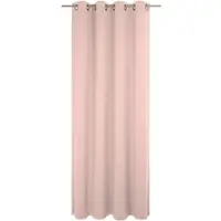 Wirth Vorhang "Sunday", rosa, B:142cm H:255cm, Jacquard, Baumwolle, Polyester, Gardinen, Vorhang, nach Maß