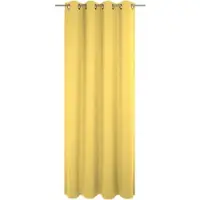 Wirth Vorhang "Trondheim B", gelb, B:132cm H:225cm, Chenille, Polyacryl, Gardinen, Vorhang