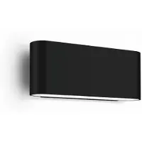 Wever & Ducre Außenwandleuchte Kiosk 1.0, dimmbar, schwarz, Aluminium, Wandleuchte außen