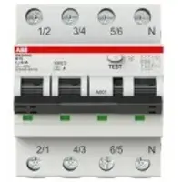 ABB DS203NCB13A300 FI/LS-Schalter 6kA 3P+N Typ A, B13, 300mA 6kA IEC/EN 61009, 10kA IEC/EN 60947-2 2CSR256140R3135