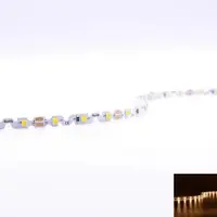 Longlife LED ZickZack 12V LED Streifen 5M 8W/m 60LED/m 6mm - Lichtfarbe: Warmweiß 3000K - Sch...