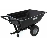 Geotech TC3080PL - Anhänger für Rasentraktor mit Kunststoffwanne - 121x93 (h 29 cm)