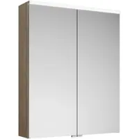 Burgbad Eqio Spiegelschrank mit horizontaler LED-Beleuchtung, 2 Türen, 650x800mm
