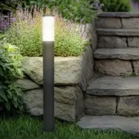 Longlife LED Pollerleuchte anthrazit 80cm für außen E27 Fassung - Ausführung: ohne - Leuchtmi...