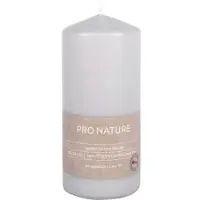 Müller Kerzen "PRO NATURE" Stearin Stumpenkerze 150/68mm 8991506996 , 1 Packung = 6 Stück, hellgrau
