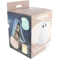 Ansmann LED-Nachtlicht Hamster Lilli, Silikonnachtlicht, mobiles Nachtlicht, wiederaufladbar