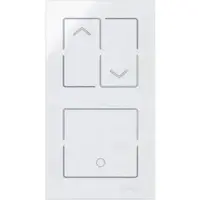 Kopp 853112010 HKi8-Glas-Sensor, 2-fach, für 1x Jalousieschalter/-taster, 1x Schalter/-taster, Farbe: weiß