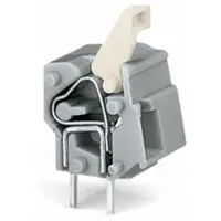 Wago 257-601 Anreihbare Leiterplattenklemme, Drücker, 2, 5 mm2, grau 257601 - 100 Stück