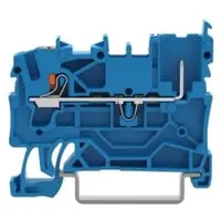 Wago 2222-1204/999-953 1-Leiter/1-Pin-Basisklemme,mit Drücker,2,5 mm2,blau 22221204999953 - 100 Stück