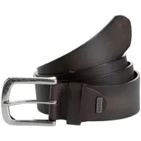 MONTI Ledergürtel "NASHVILLE", Herren, Gr. 85, braun (braun uni), Rindsleder, used, Gürtel Ledergürtel, 4,0 cm breit, Jeans-Casual, kürzbar, bis Gr. 150 cm, Topseller