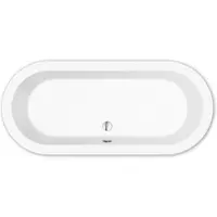 Repabad Badewanne „Livorno Oval F“ freistehend oval 1800 × 800 mm, Mittelablauf in Weiß