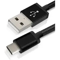 Tecno 24.217, 1 m, USB C, USB A, Schwarz