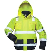Safestyle Arbeitsjacke "Warnschutz Piloten Axel", Herren, Gr. XXL, gelb (gelb, marine), Obermaterial: 100% Polyester PES., Jacken Arbeitsjacke