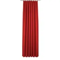 Wirth Vorhang "Newbury", rot, B:130cm H:195cm, Baumwolle, Polyester, Gardinen, Vorhang, nach Maß