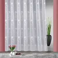 Weckbrodt Gardine "Lilly" Gr. 21, weiß, B:900cm H:95cm, Jacquard, Polyester, Gardinen, Gardine, Jacquard, strukturiert, Allover, Beschwerungsband, halbtransparent