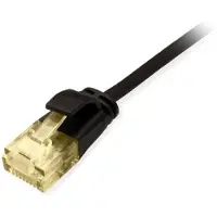 Equip Cat.6A U/UTP Slim-Patchkabel, 5,0m, Schwarz, 5 m, Cat6a, U/UTP (UTP), RJ-45, RJ-45, Schwarz