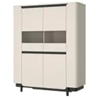Forte Highboard Softclose ¦ beige ¦ Maße (cm): B: 130,3 H: 161,1 T: 44.8