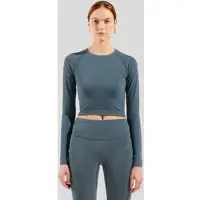 Odlo The Active 365 Seamless Cropped Long Sleeve Training Shirt dark slate (10612) S