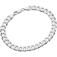 Firetti Armband "Schmuck Geschenk Silber 925 Armschmuck Armkette Panzerkette" Gr. 21, silber (silberfarben), Armbänder, Herren, 21, Silber 925 (Sterlingsilber), Armband