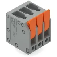 Wago 2604-3106 Leiterplattenklemme,Hebel,4 mm2,grau 26043106 - 60 Stück