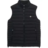 Superdry für Herren. M5012341A Fuji Lite Padded Vest schwarz (S), Lässig, Nachhaltig, Recyceltes Nylon