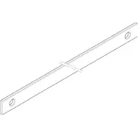 ABN ABNPC30144 CU-Schiene FB4 40x10mm waagrecht, gelocht für Wandlerbaustein 1-fach