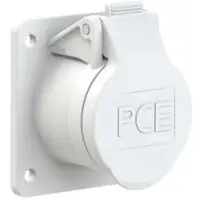 Pce 393-12f8v CEE-Anbausteckdose gerade 60x70mm 32A 3p 42VAC 50/60Hz IP44/IP54 TWIST 39312f8v