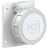 Pce 3922-10f87v CEE-Anbausteckdose gerade 75x85mm 32A 2p 24/42VDC IP66/IP67 TWIST 392210f87v