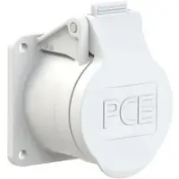 Pce 392-12f5v CEE-Anbausteckdose gerade 55x55mm 32A 2p 42VAC 50/60Hz IP44/IP54 TWIST 39212f5v