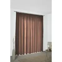 Wirth Vorhang "Riccia" Gr. 3, braun (braun, kupferfarben), B:132cm H:225cm, Jacquard, Baumwolle, Polyester, Gardinen, Vorhang